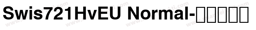 Swis721HvEU Normal字体转换